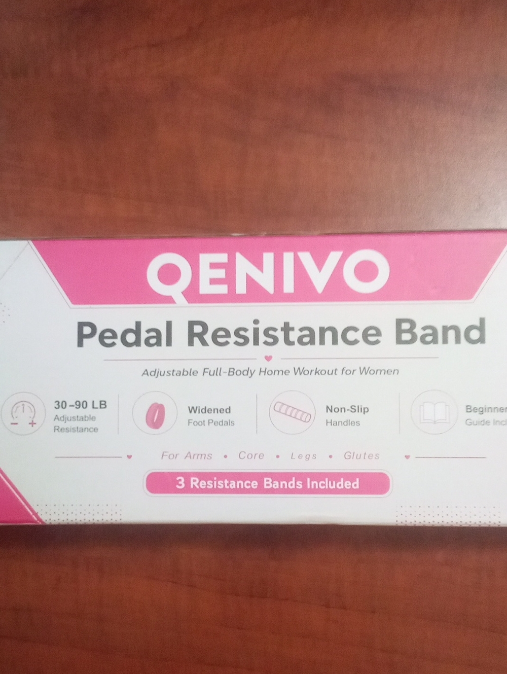 Pink Pedal Resistance Band - Adjustable Home Workout New In Box